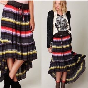 Free People High Low Rainbow Maxi Skirt🌈